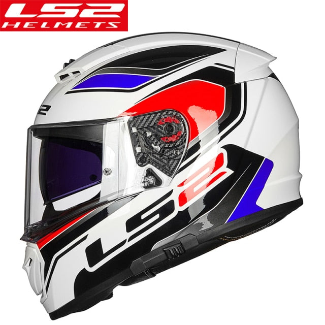 LS2 FF390 Breaker Full Face Motorcycle Helmet w/Dual Visor for Man Woman