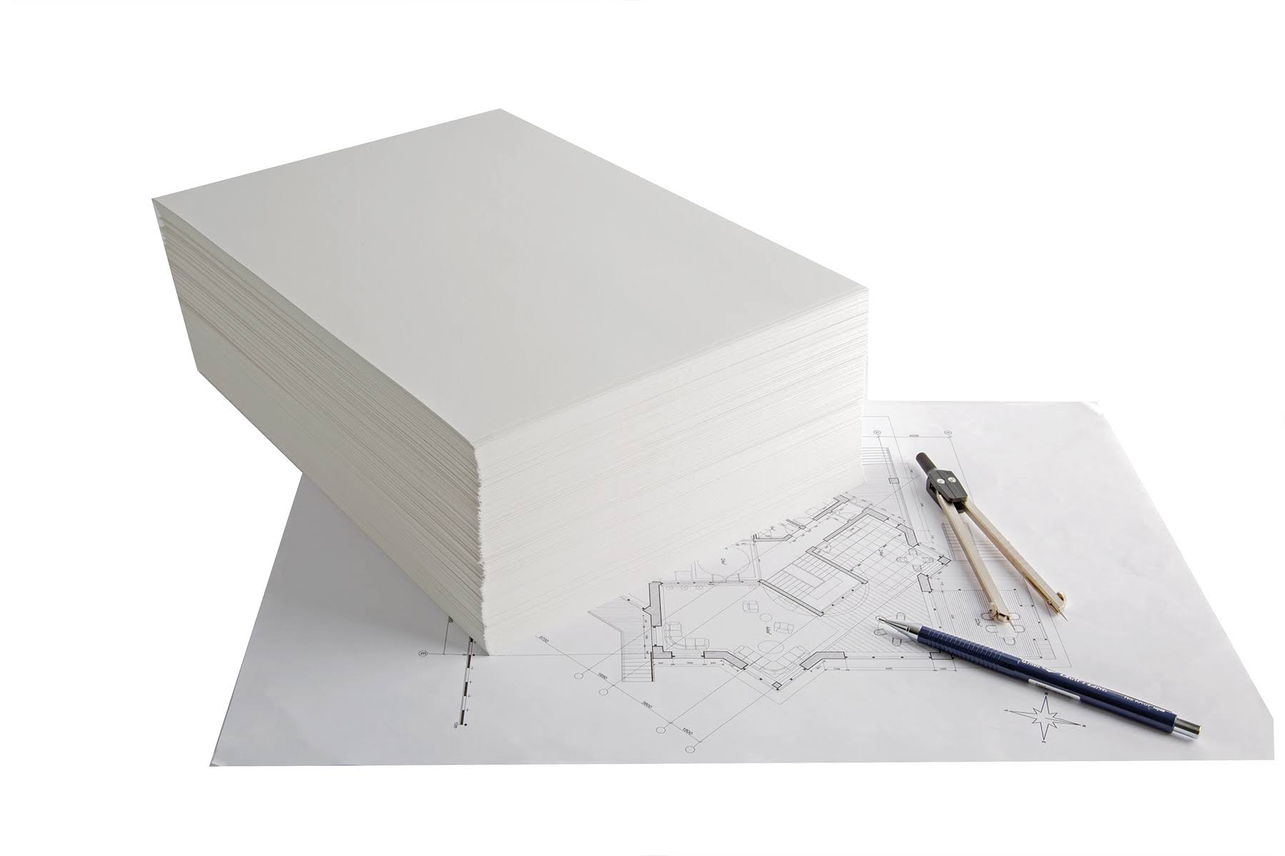Pacon Drawing Paper 18 inch x 24 inch 500 Sheets, White WGL2s