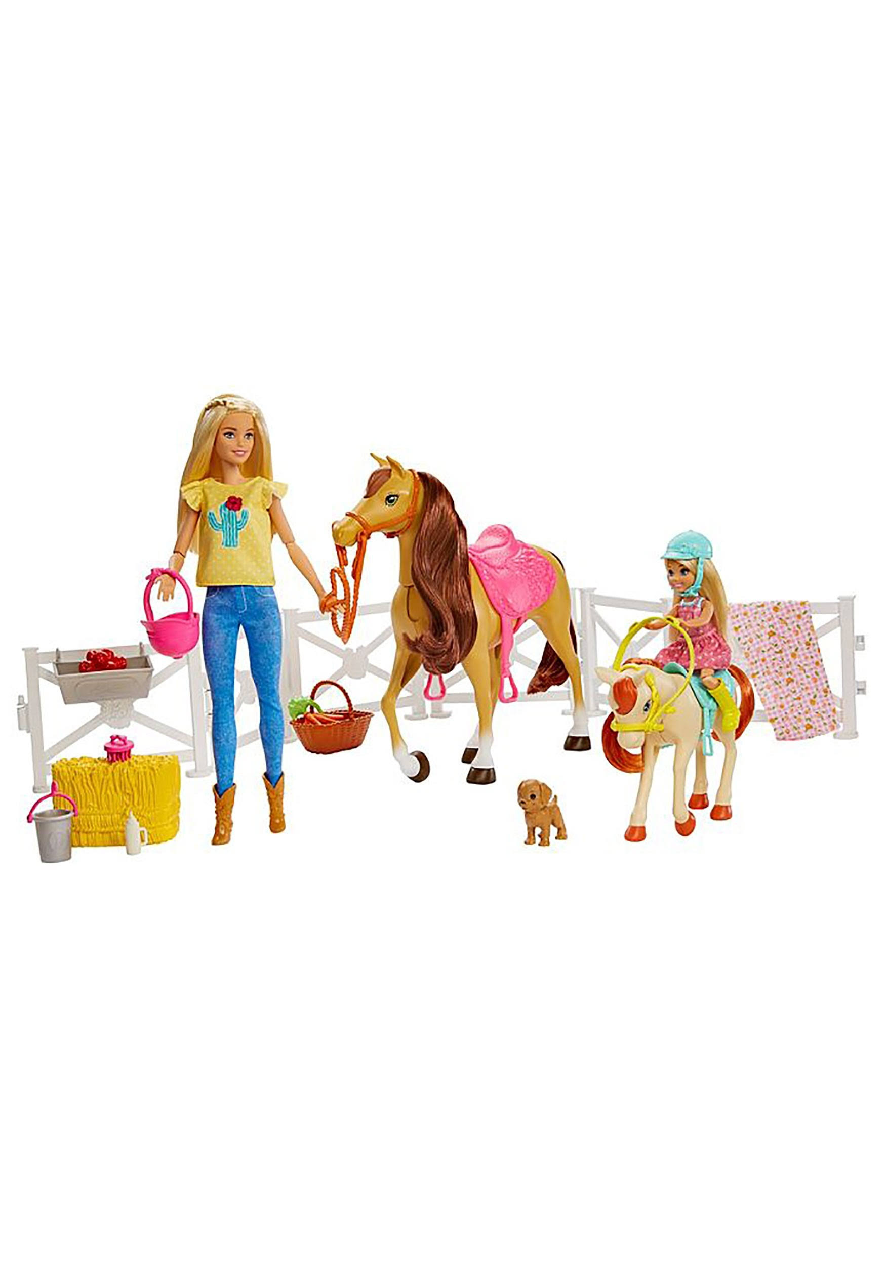 Barbie Hugs 'n' Horses Playset - WGL-2-s