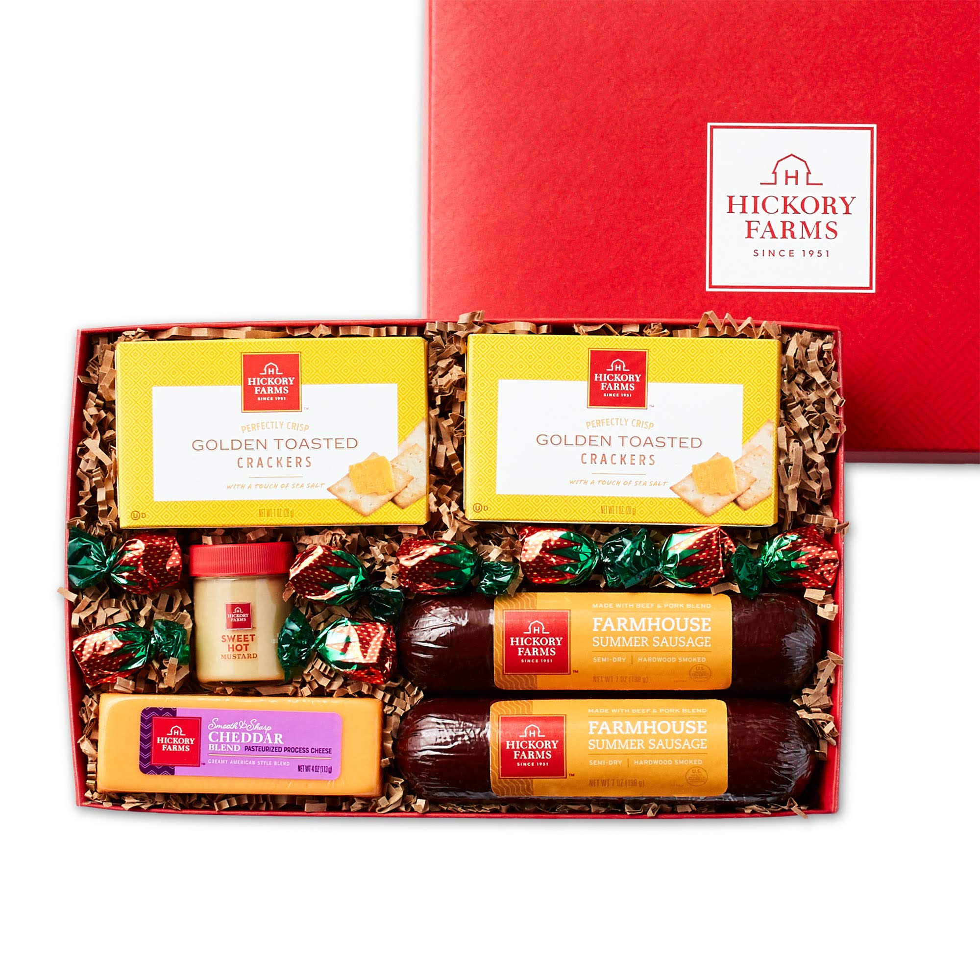 Hickory Farms Sausage Cheese Collection Deluxe Gift - Wgl-2-s