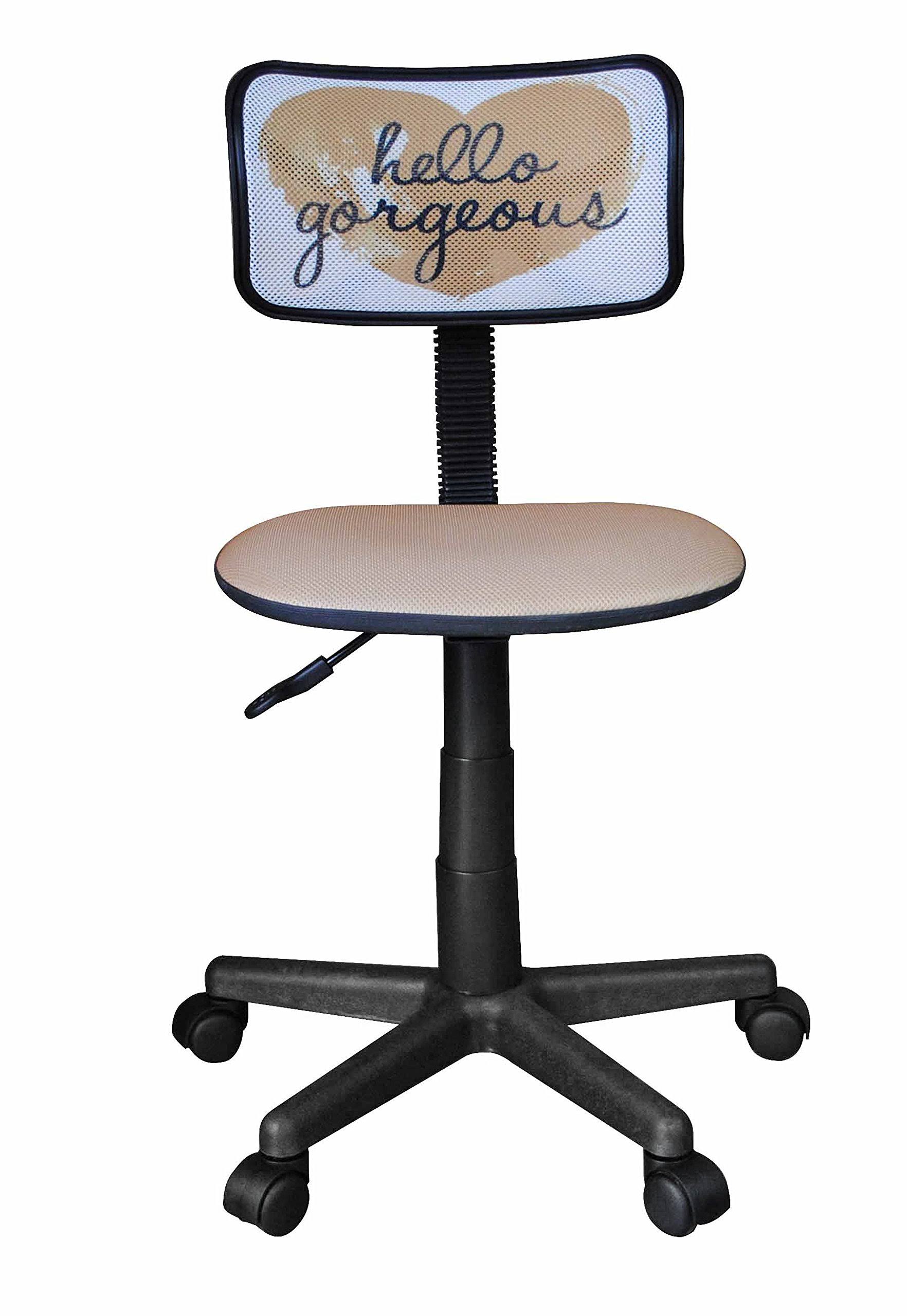 Urban Shop Typography Swivel Mesh Office Chair - WGL-2-s
