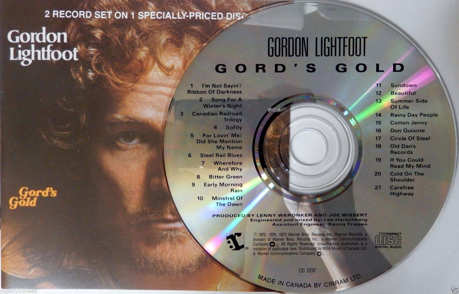 Gordon Lightfoot - Gord's Gold - WGL-2-s