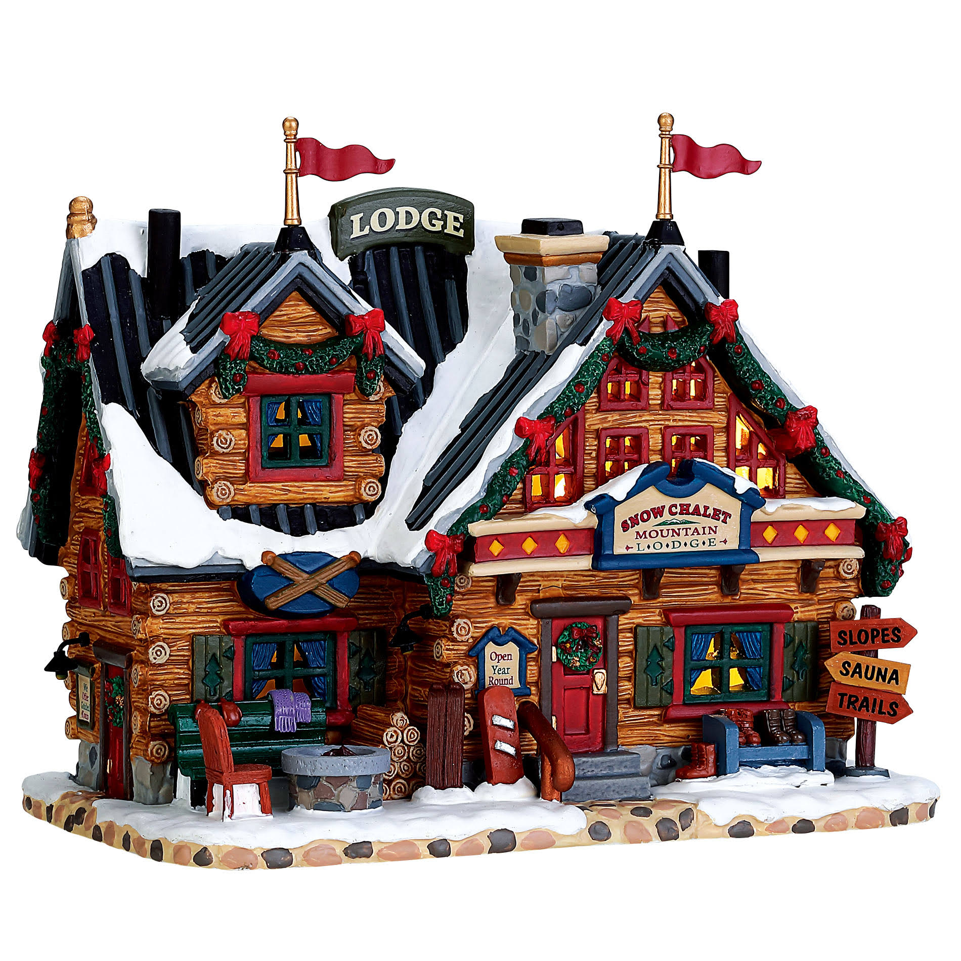 LEMAX,Christmas Village Building, Apresski Lodge WWWW