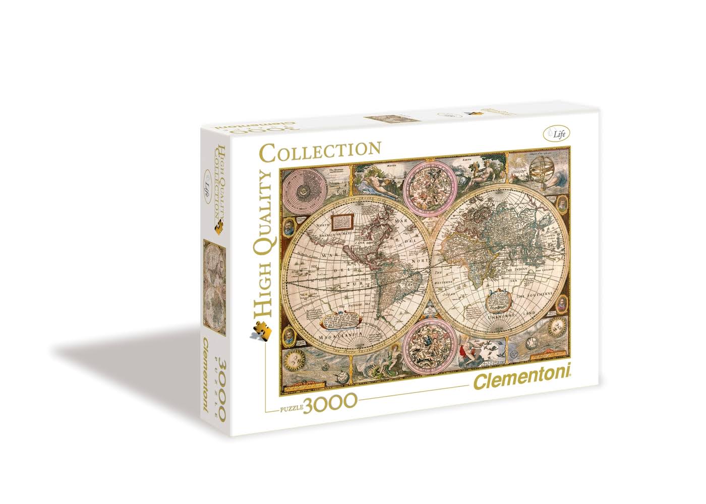 Clementoni Puzzle P-3000 Antique Map - WWWW