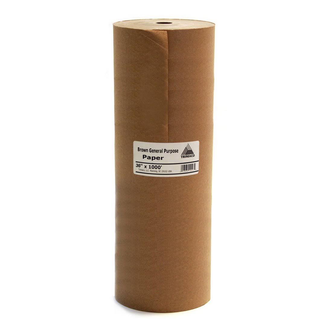 Trimaco 12108 36 in. x 1000 ft. Brown General Purpose Masking Paper ...