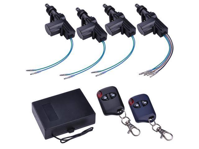 YescomUSA 4 Car Door Power Central Lock + 2 Keyless Entry Remote ...