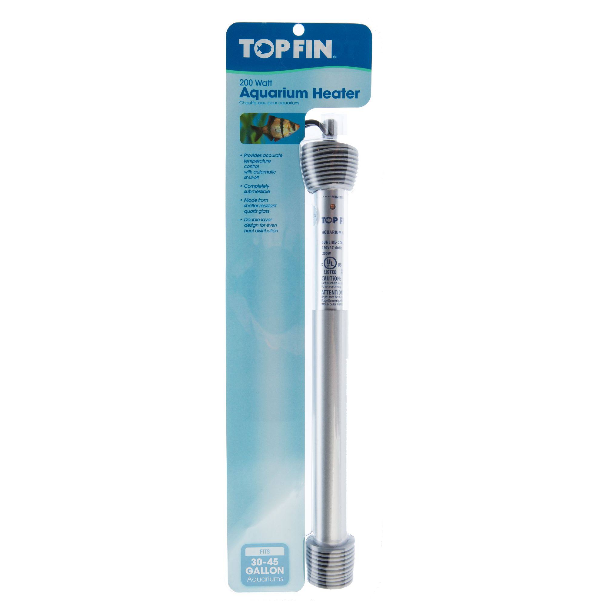 Top Fin Submersible Aquarium Heater, 200W - WGL-2-s