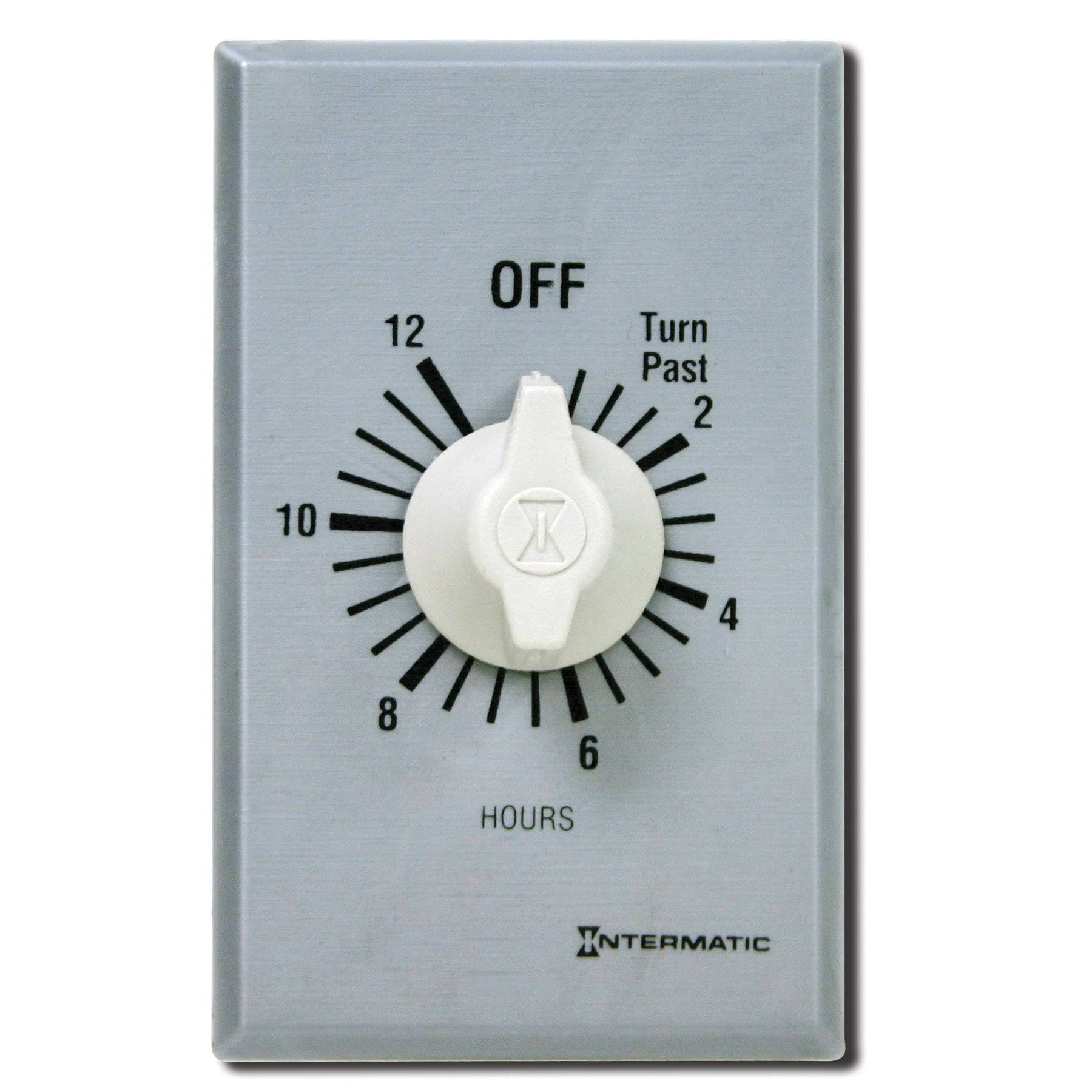 Intermatic FF312H Timer,Spring Wound,12 Hr,spdt,silver - WGL-2-s