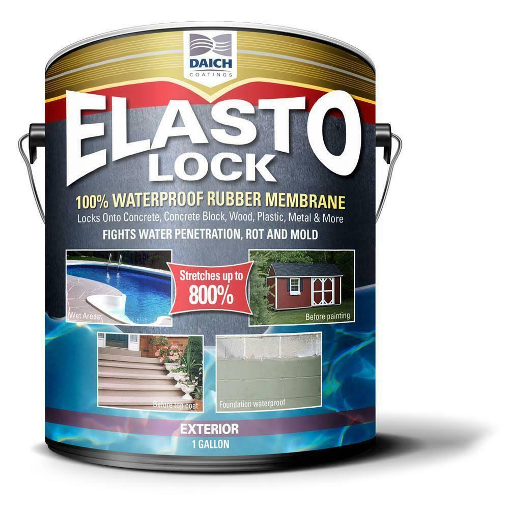ElastoLock 1 gal. Gray Exterior Dampproof Rubber Membrane Coating and