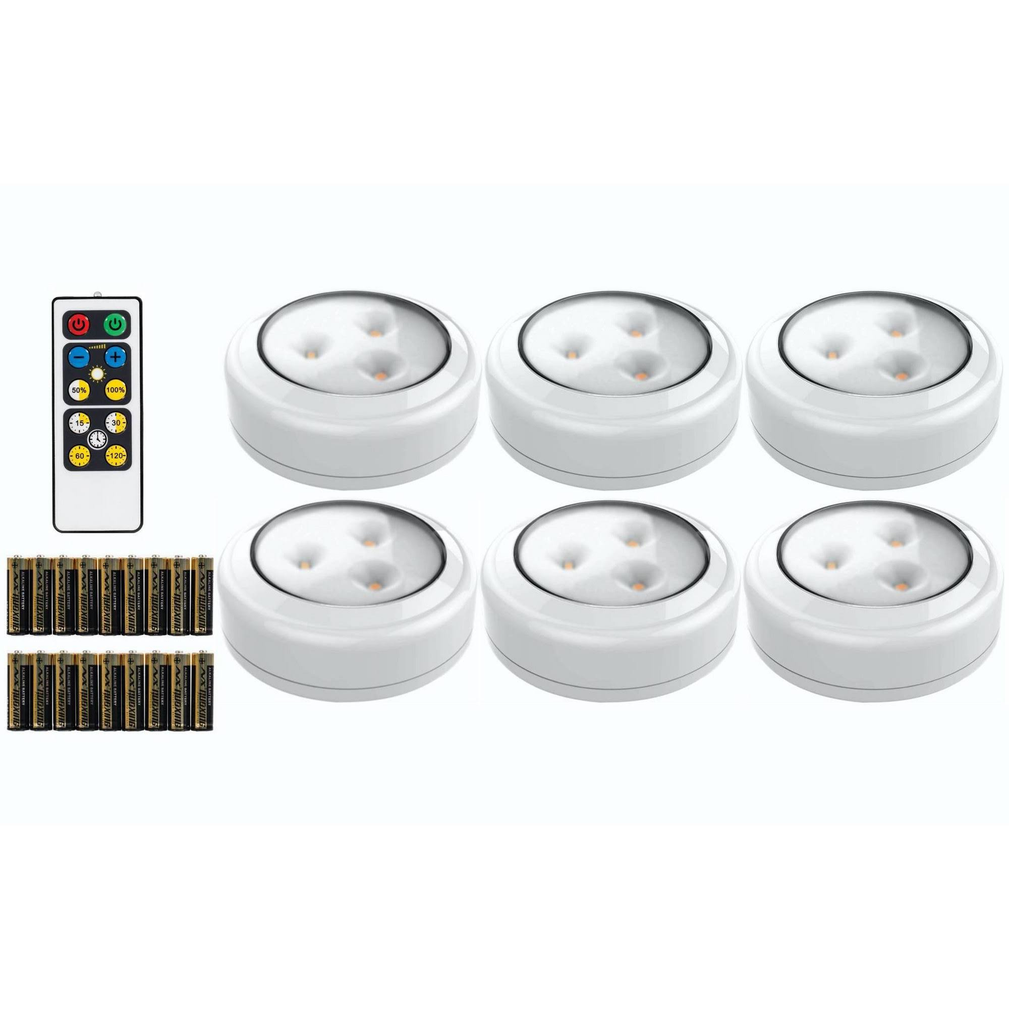 Brilliant Evolution Brrc Wireless Led Puck Light Pack With Remote Control Wwww