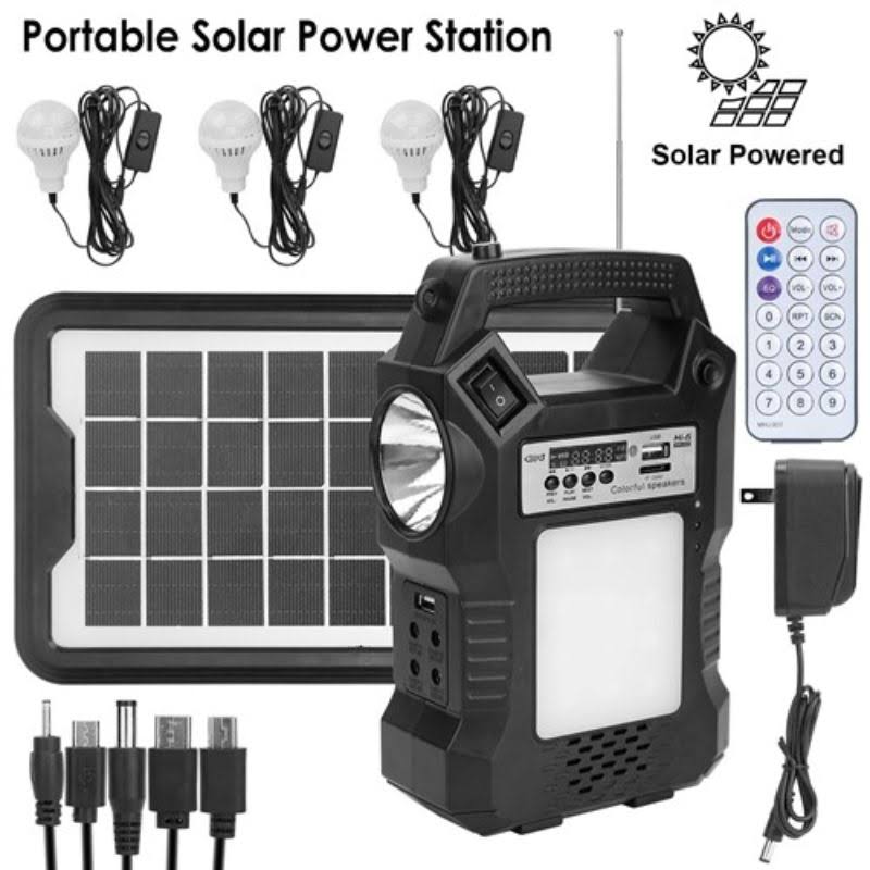 SolarEK Portable Solar Power Station Rechargeable Backup Power Bank w