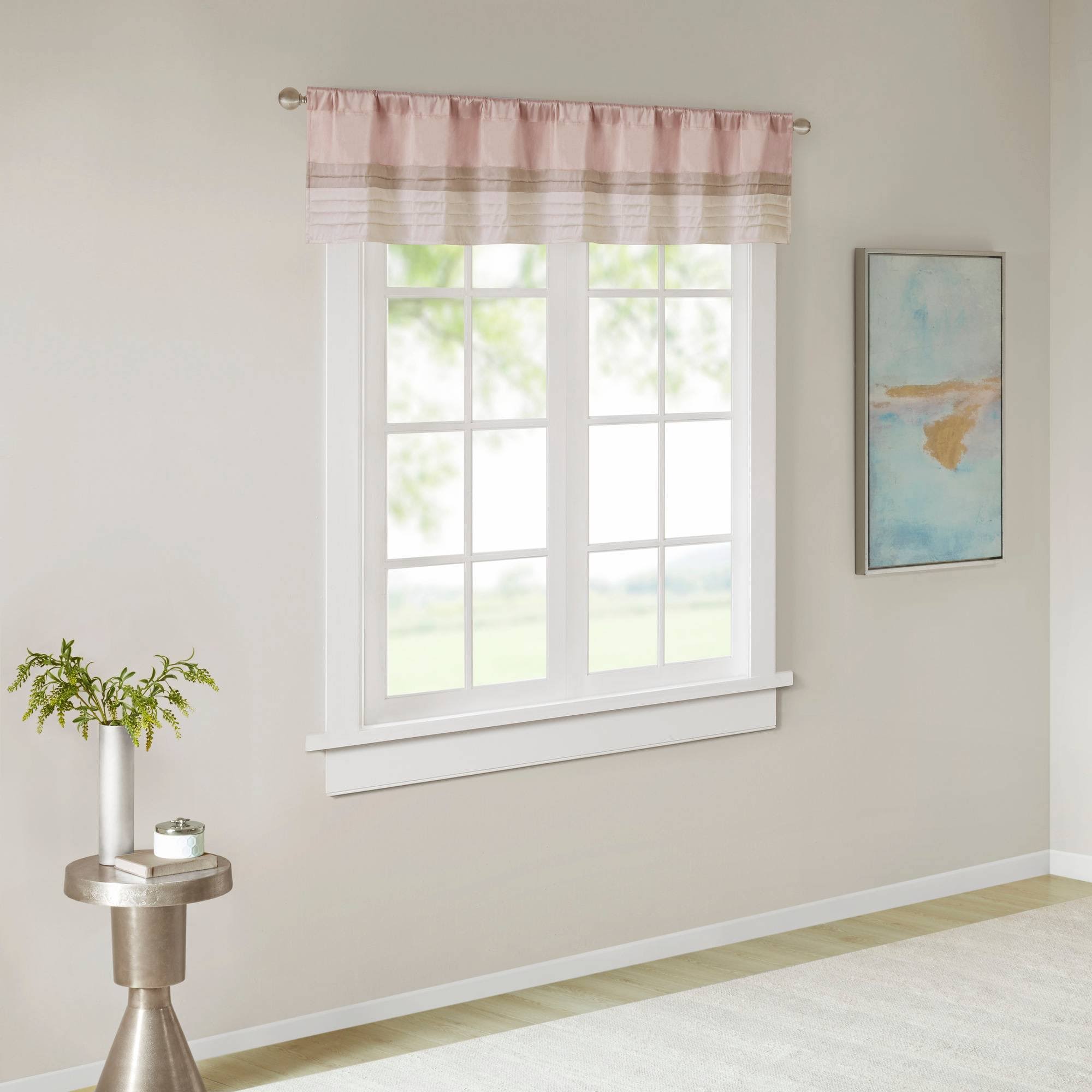 Madison Park Blush Window Valance WWWW