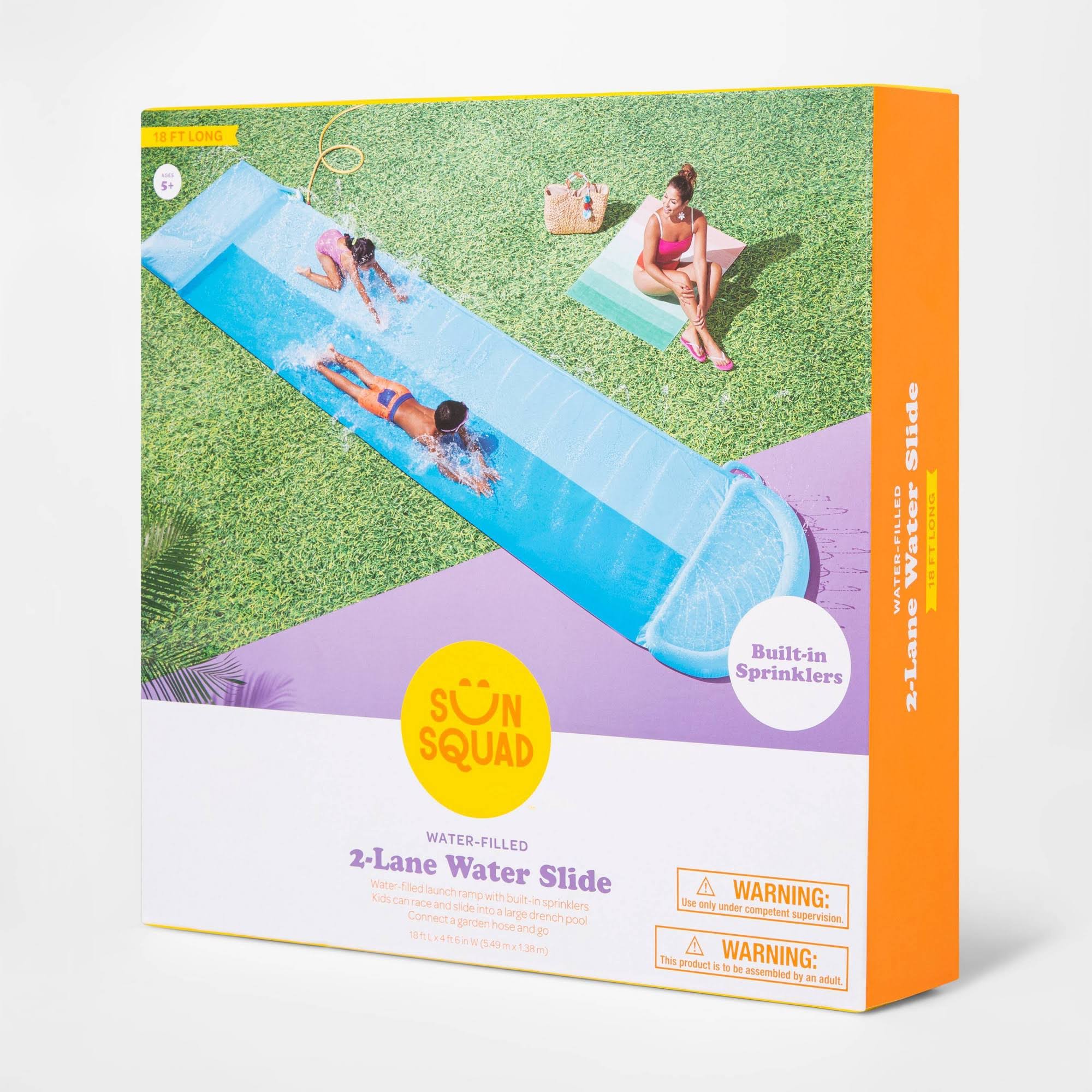 sun squad double water slide