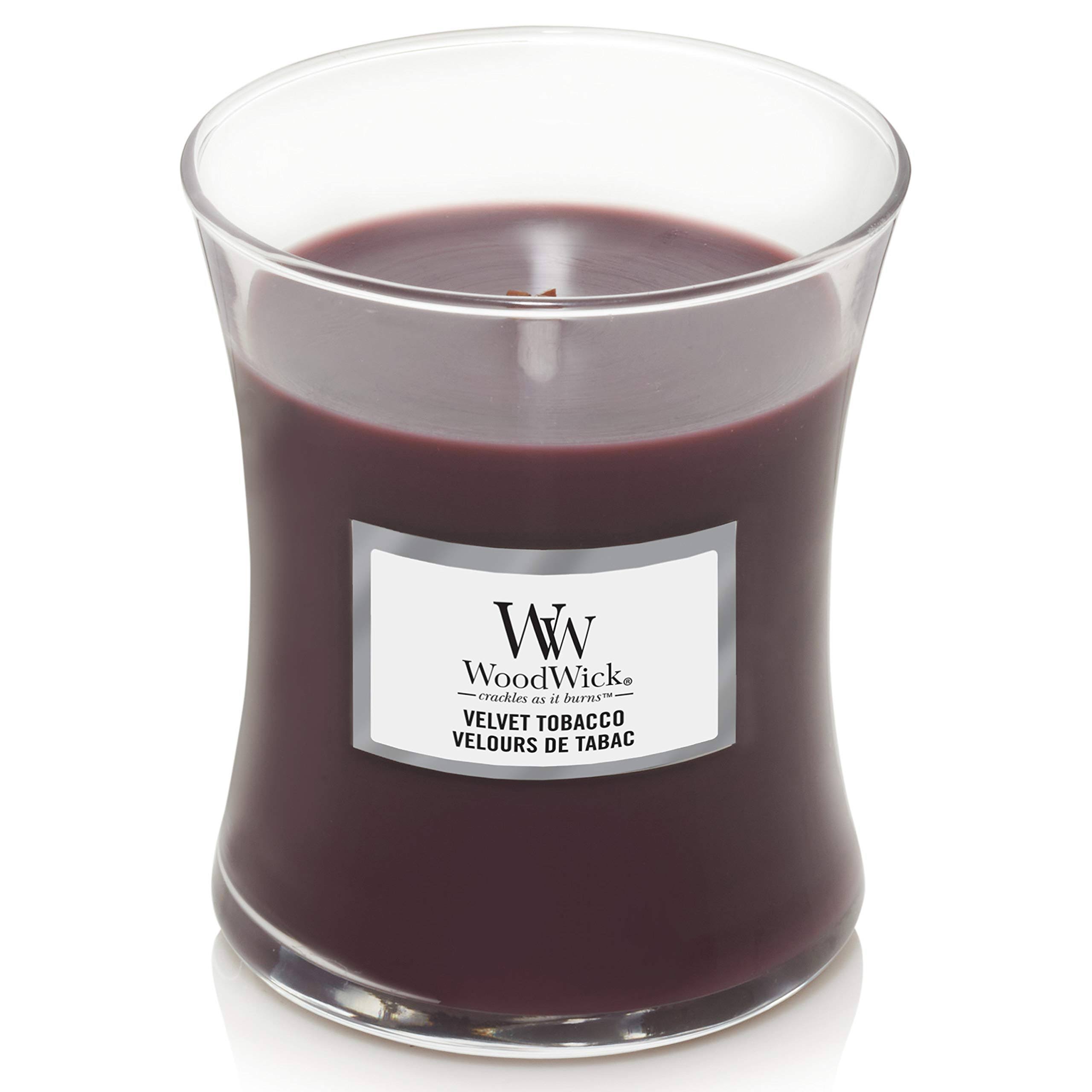 Woodwick Scented Candles, M, Velvet Tobacco WWWW