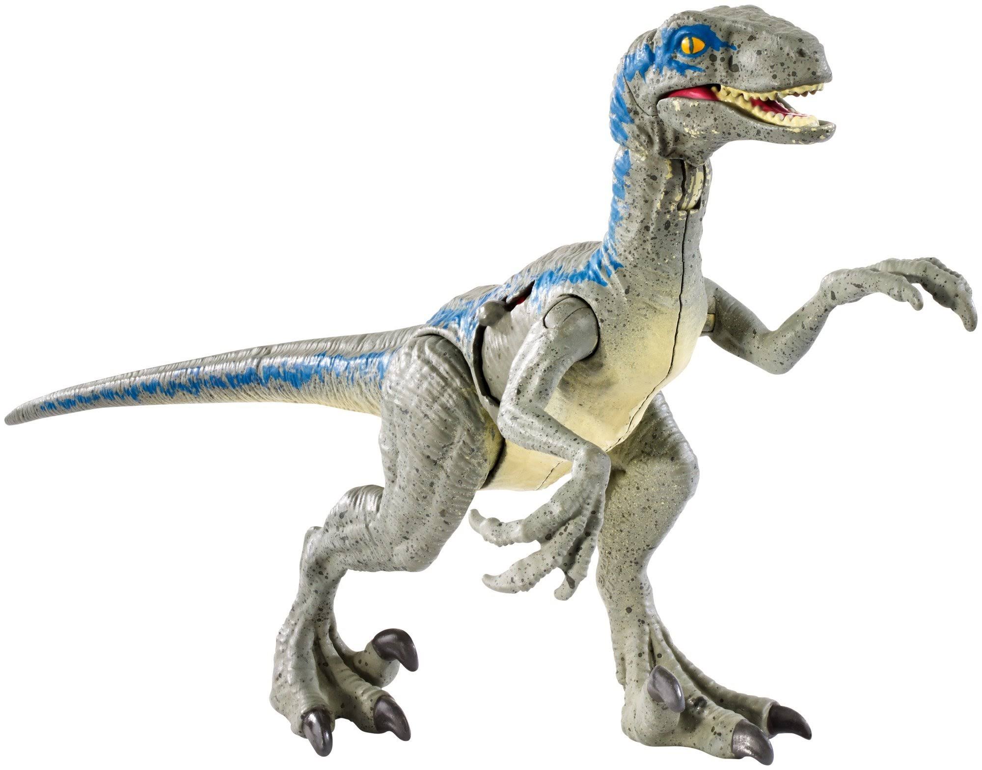 Jurassic World Battle Damage Velociraptor Blue - WGL-2-s