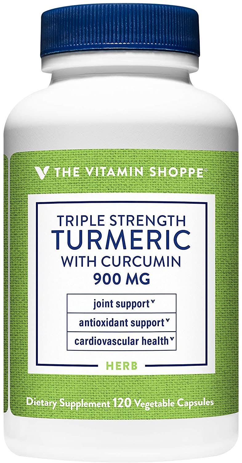 The Vitamin Shoppe Triple Strength Turmeric with Curcumin, 900 mg