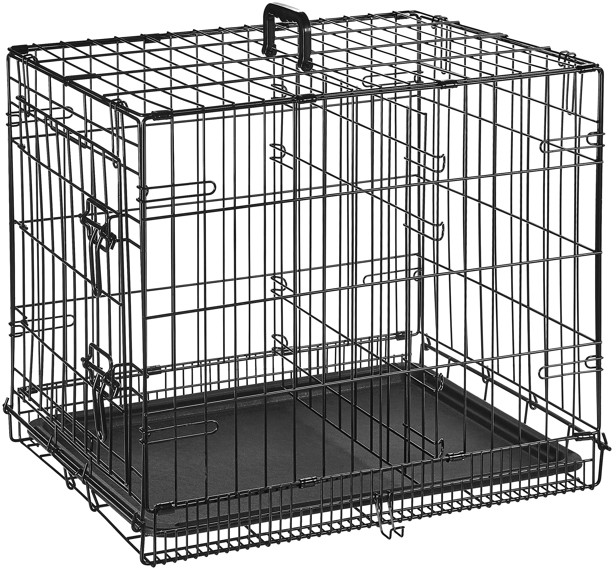 AmazonBasics Folding Metal Dog Crate Single Door 24 inch WGL2s