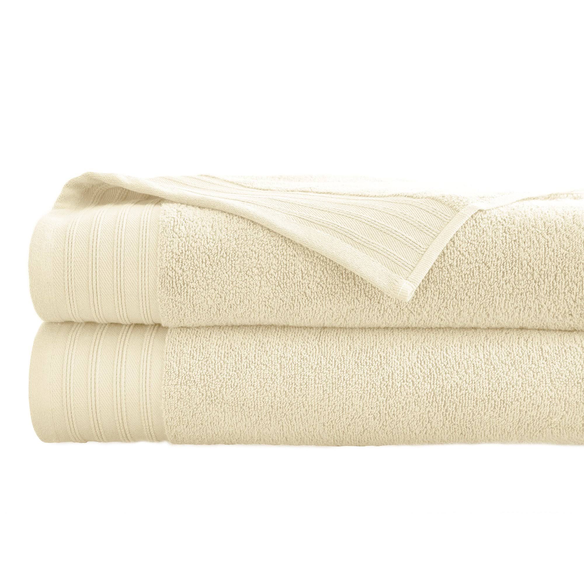 Oversized 2 Pack Quick Dry Bath Sheets Ivory WGL2s