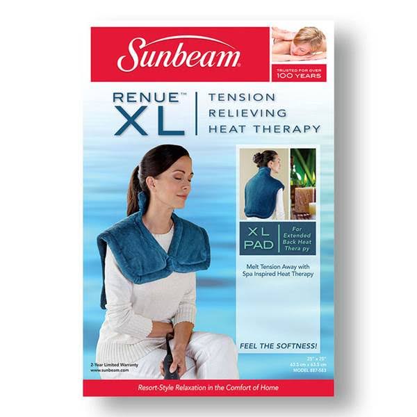 Sunbeam XL Renue Heat Therapy Wrap, Blue - WGL-2-s