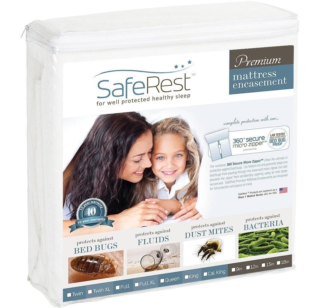 Saferest Premium Zippered Mattress Encasement Lab Tested Bed Bug