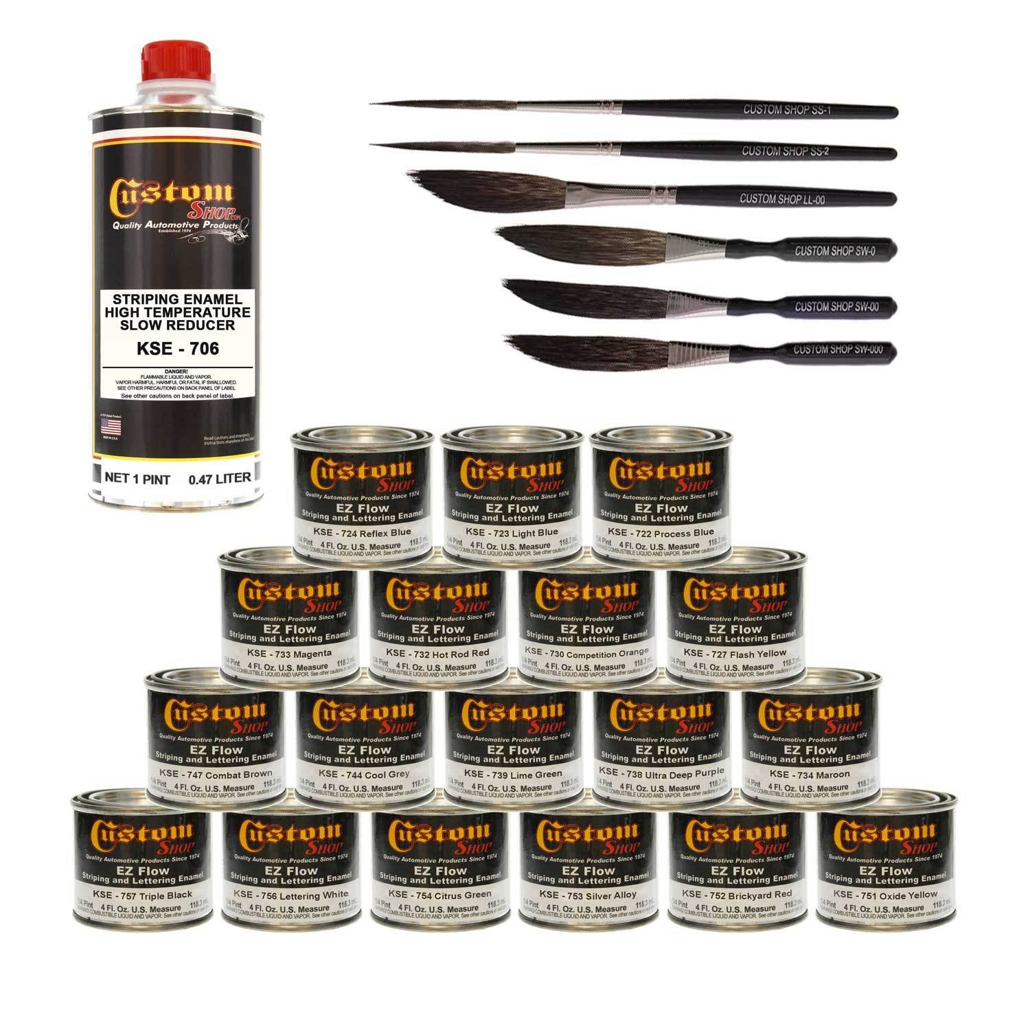 Custom Shop Lettering Enamel/pinstripe 18 Paint Colors HJ1s