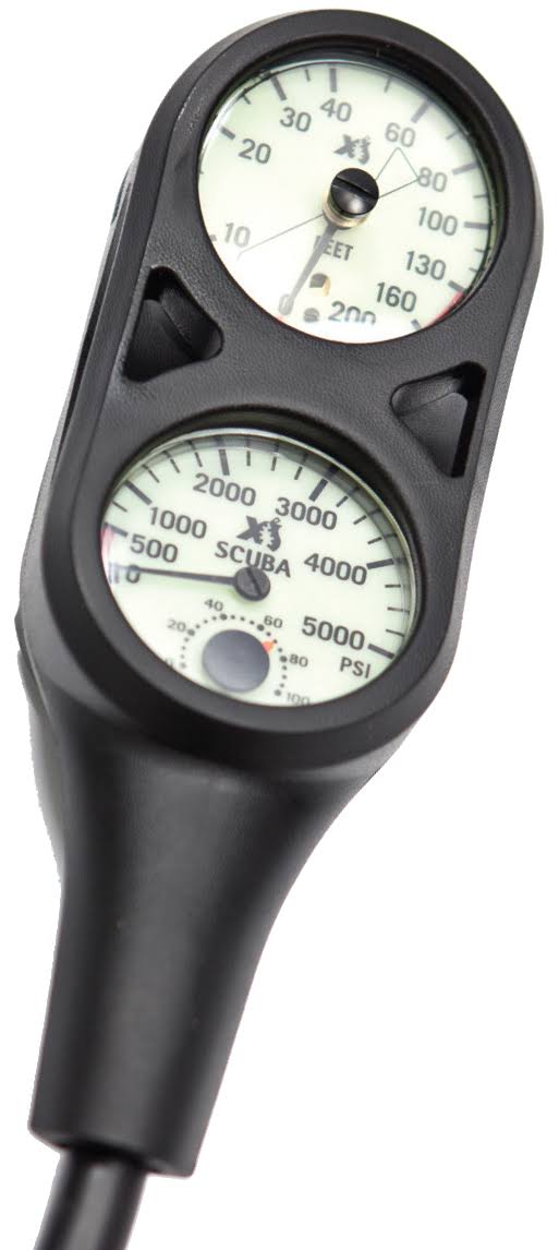 Xs Scuba Depth and Pressure Gauge Console HJ1s