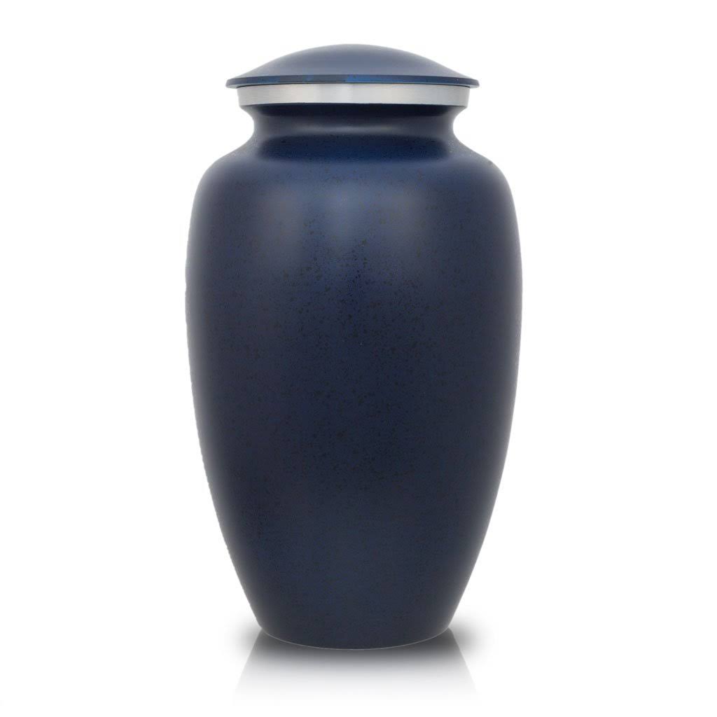 Aluminum Cremation Urn Large 200 Pounds Sapphire Blue Classic HJ1s