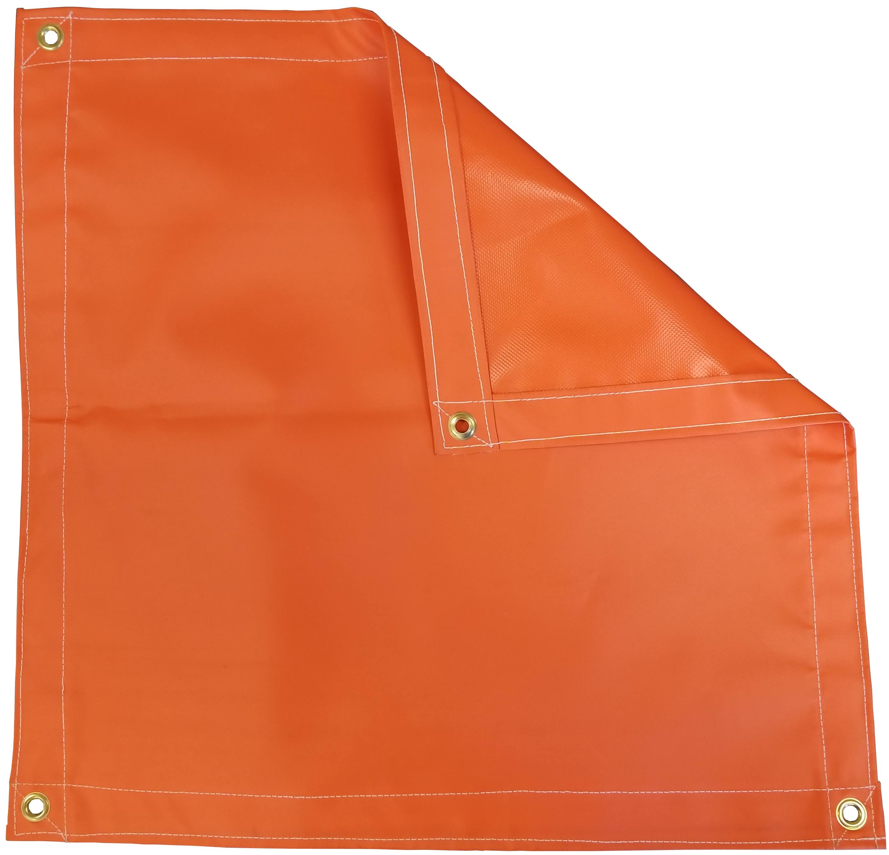 Harpster Tarps 12&x15& Orange Vinyl Coated Tarp 18 oz. HJ1s