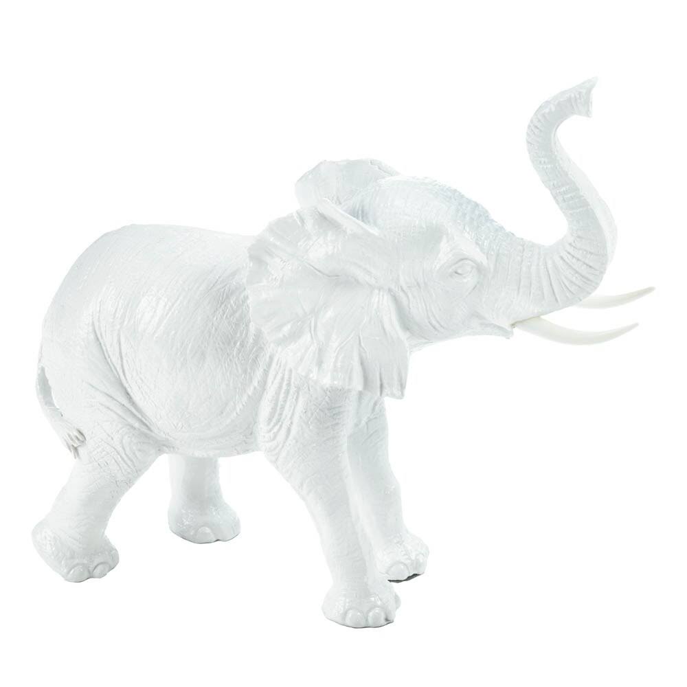 Indoor White Elephant Figurine HJ1s