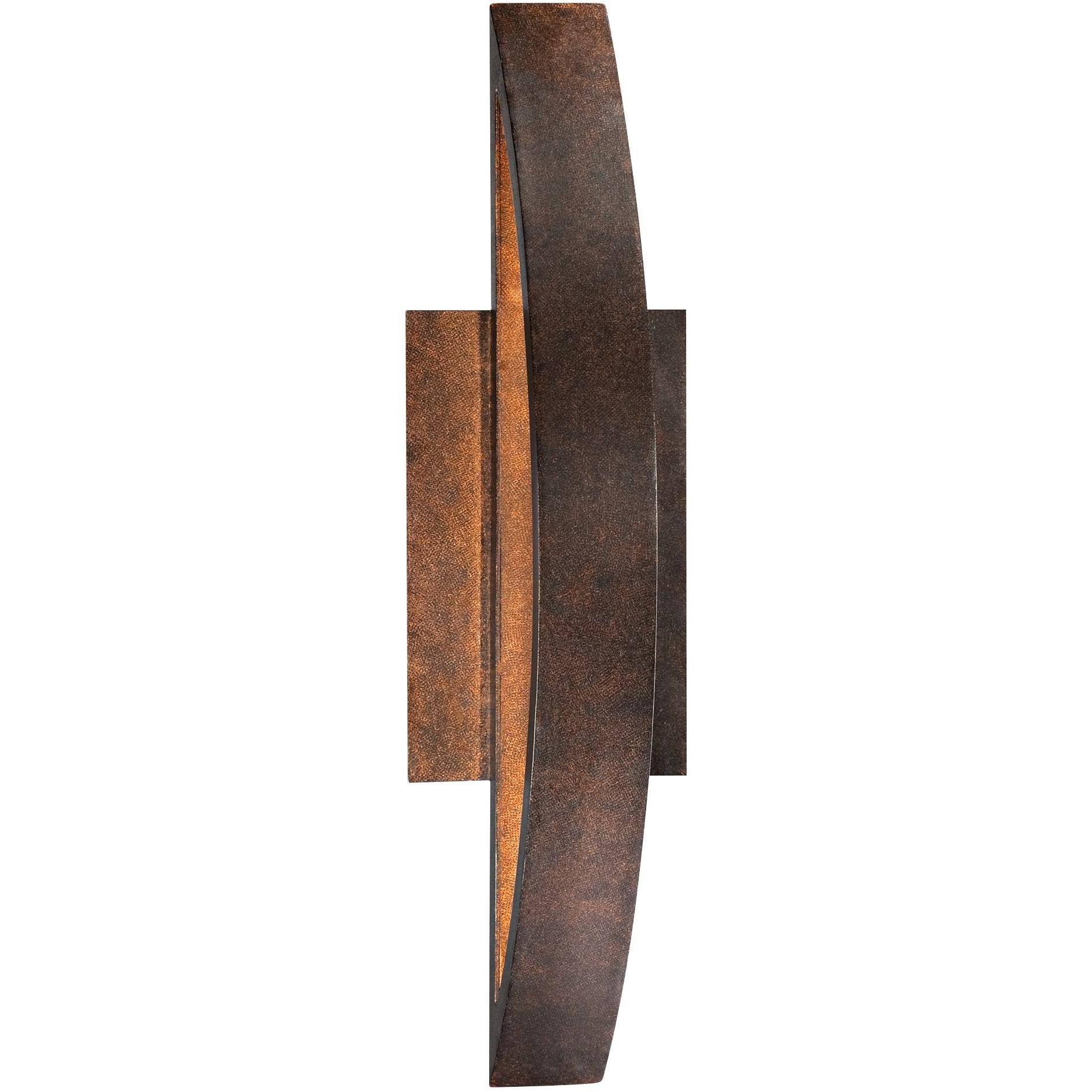 Possini Euro Coppered Arch Indoor Outdoor LED Wall Sconce HJ1s