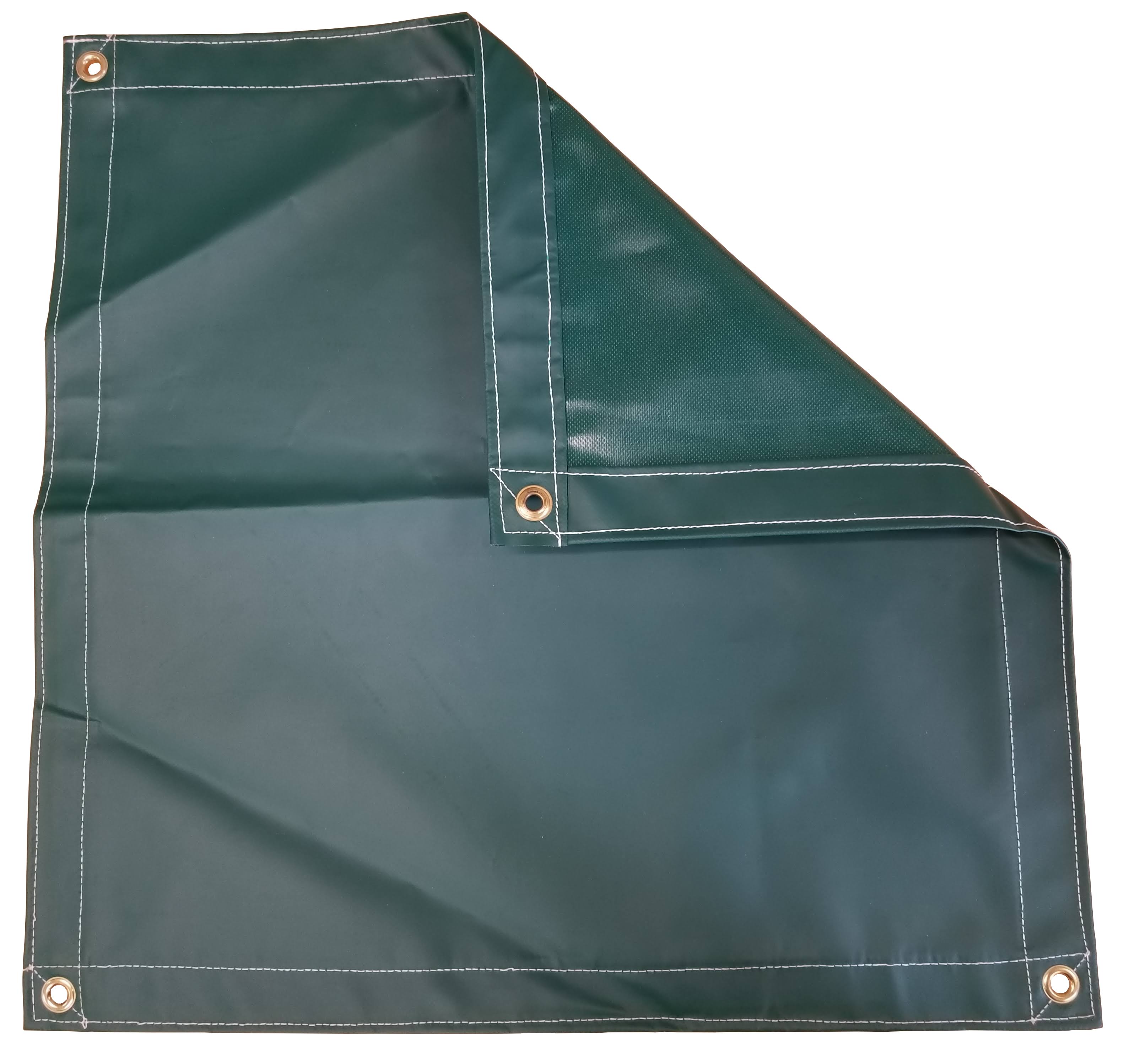 Harpster Tarps 20&x20& Forest Green Vinyl Coated Tarp 18 oz. HJ1s
