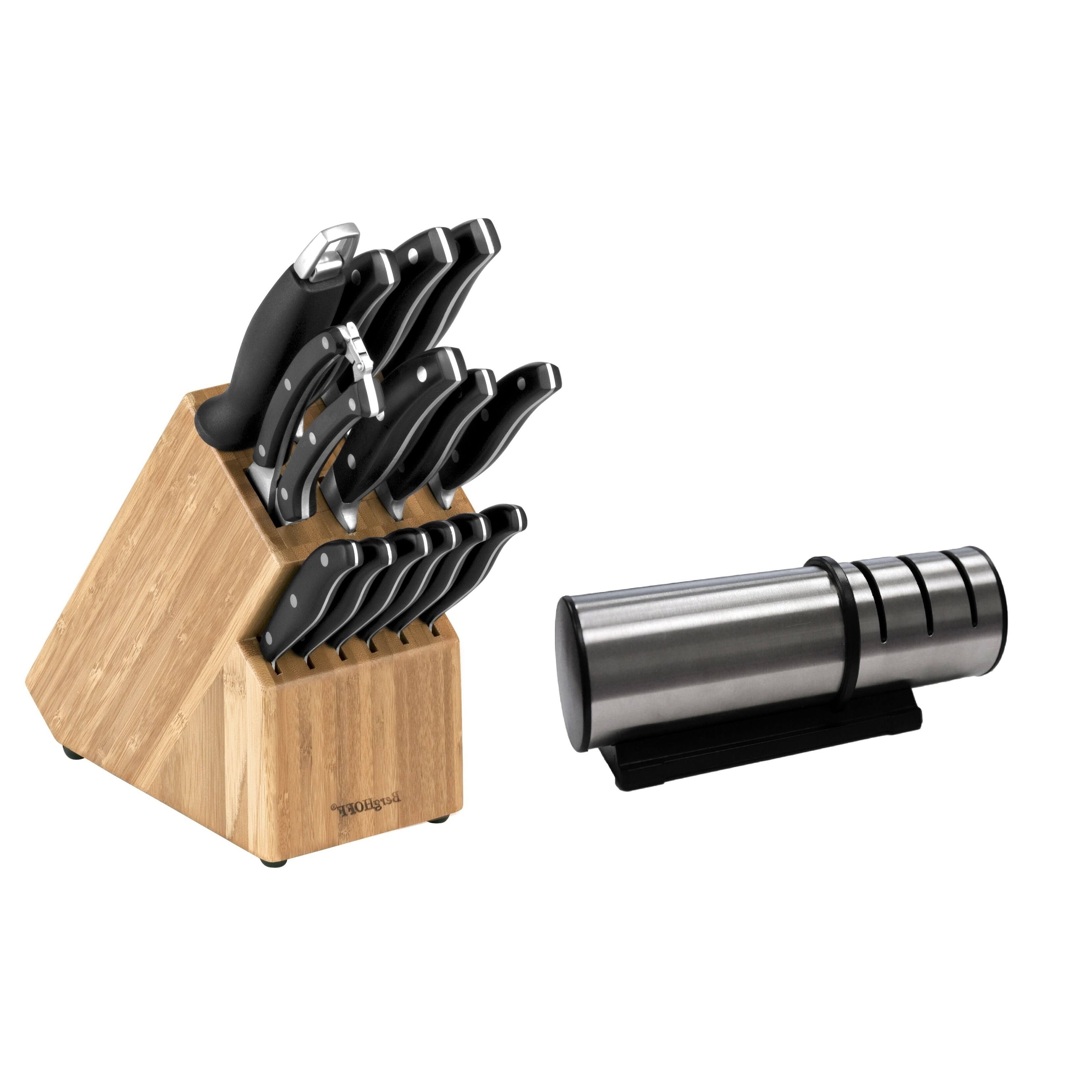 BergHOFF Essentials 15pc Cutlery Set/block/sharpener HJ1s