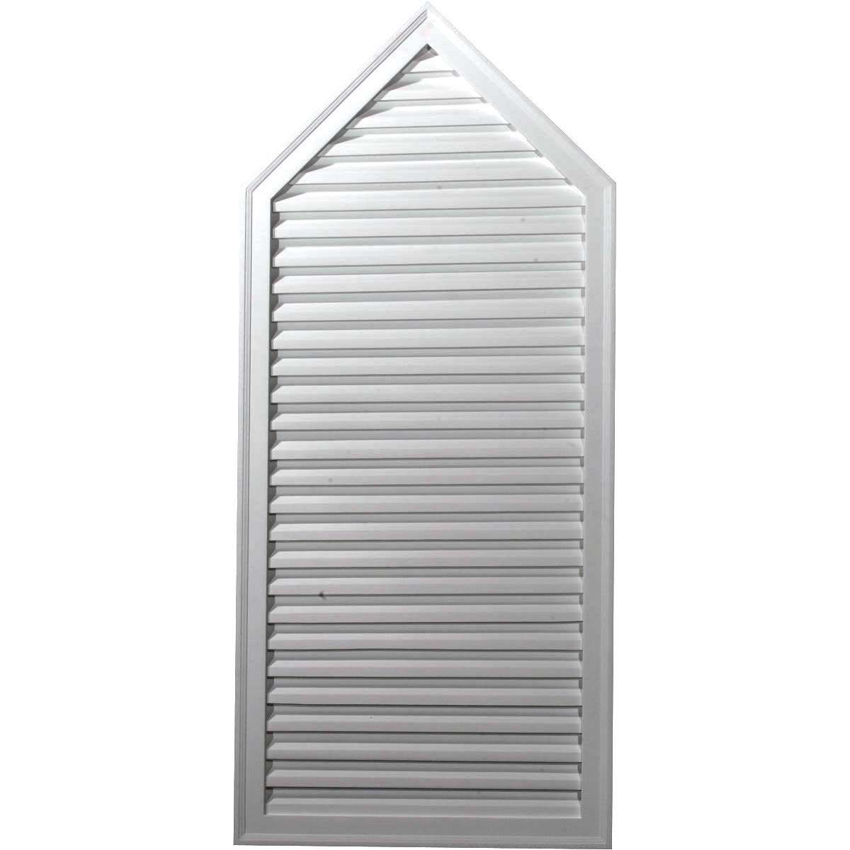 24 Inchw X 53 Inchh Peaked Urethane Gable Vent Louver Non Functional