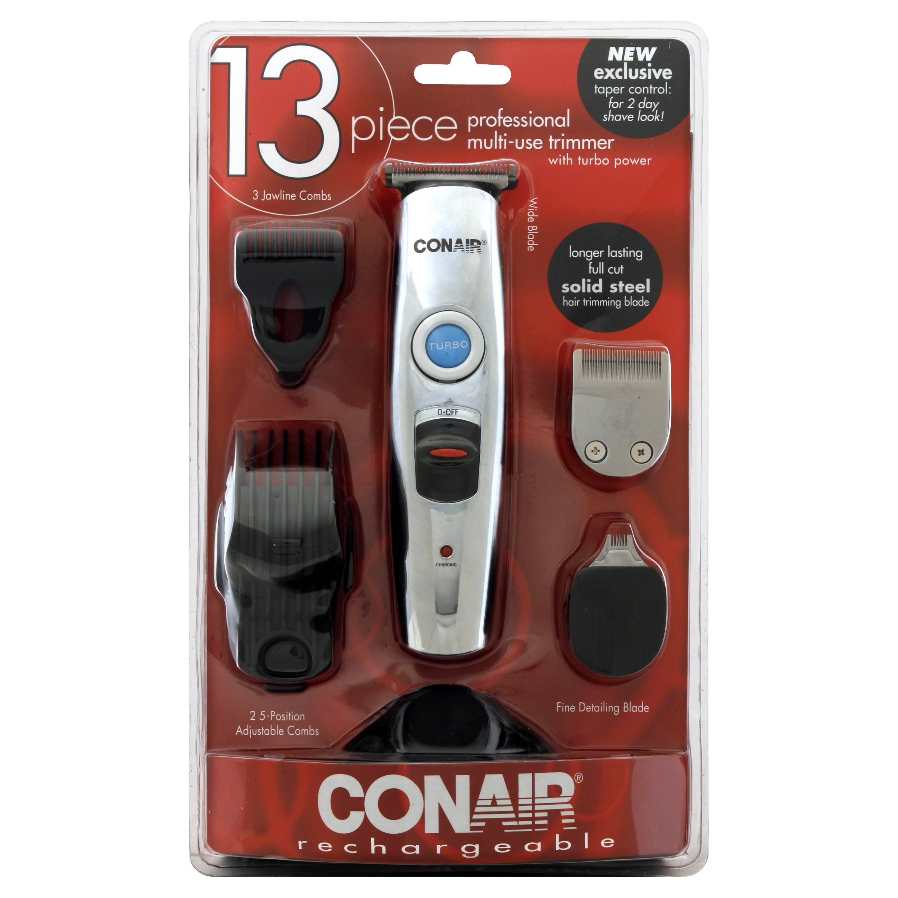 Conair Professional MultiUse Trimmer, with Turbo Power, 13 Piece HJ1s