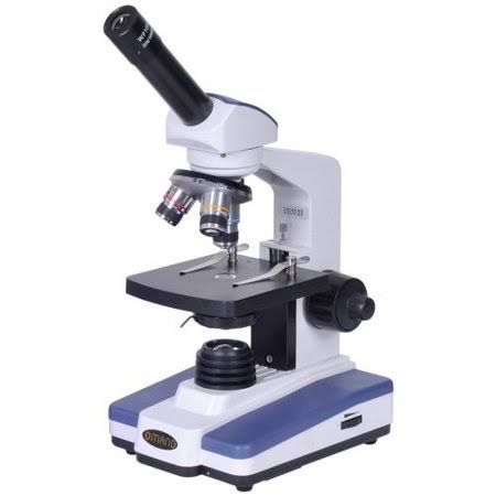 Omano Microscope for Students 40x to 400x Full-Size Monocular Compound ...
