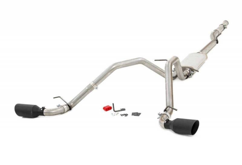 Rough Country Dual CatBack Exhaust with Black Tips 96007 HJ1s