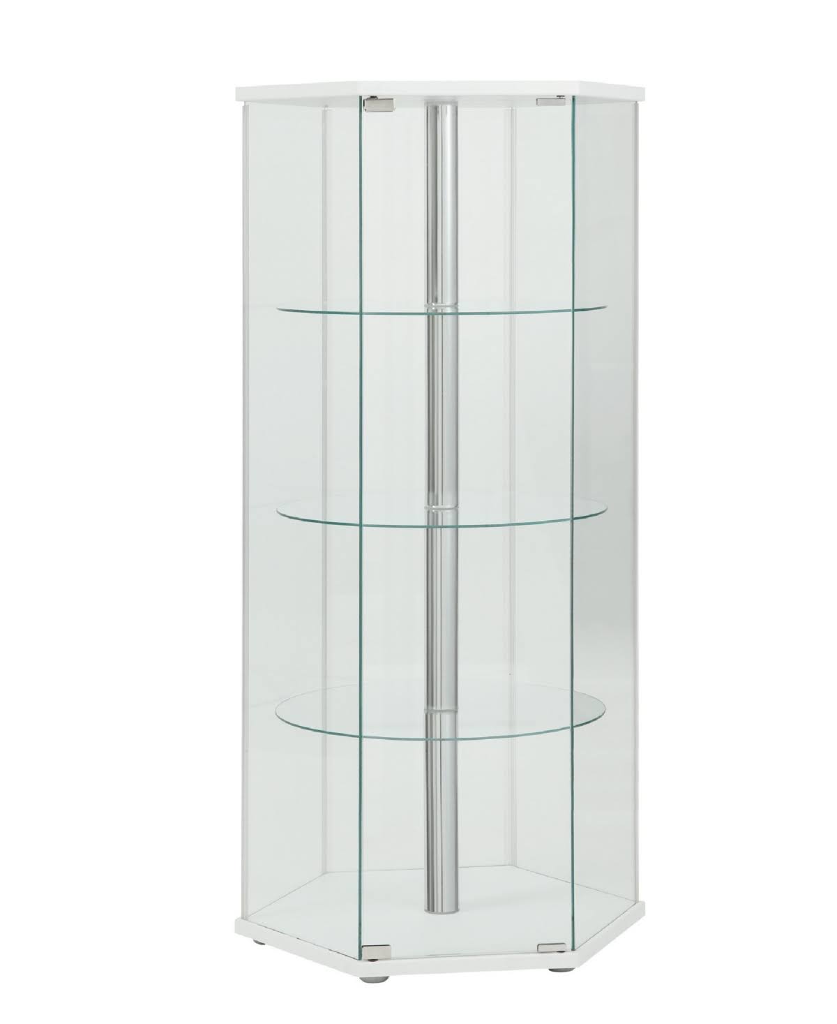 Reese Traditional Hexagon Curio White HJ1s