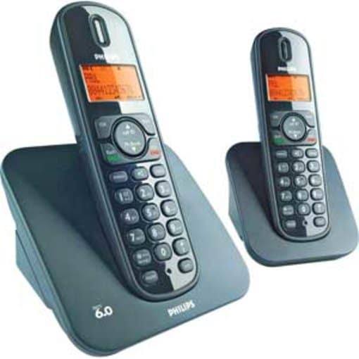 Philips CD1502B Dect Cordless Phone 2 Handsets HJ1s