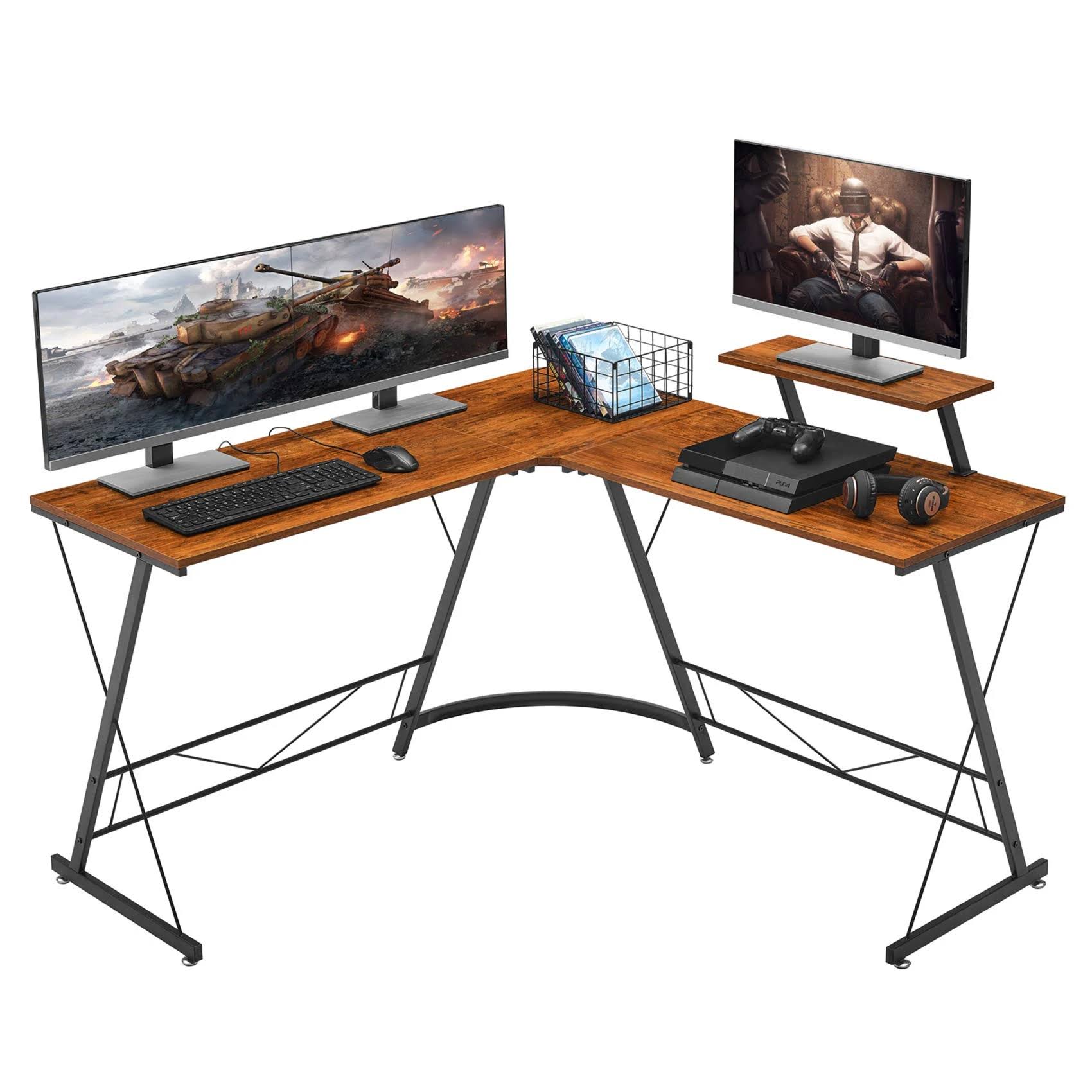 Mr Ironstone L-Shaped Desk 50.8 inch Computer Corner Desk, Home Gaming ...