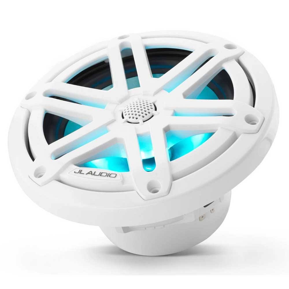 JL Audio M3 6.5 Gloss White Coaxial Marine Speakers with Builtin RGB