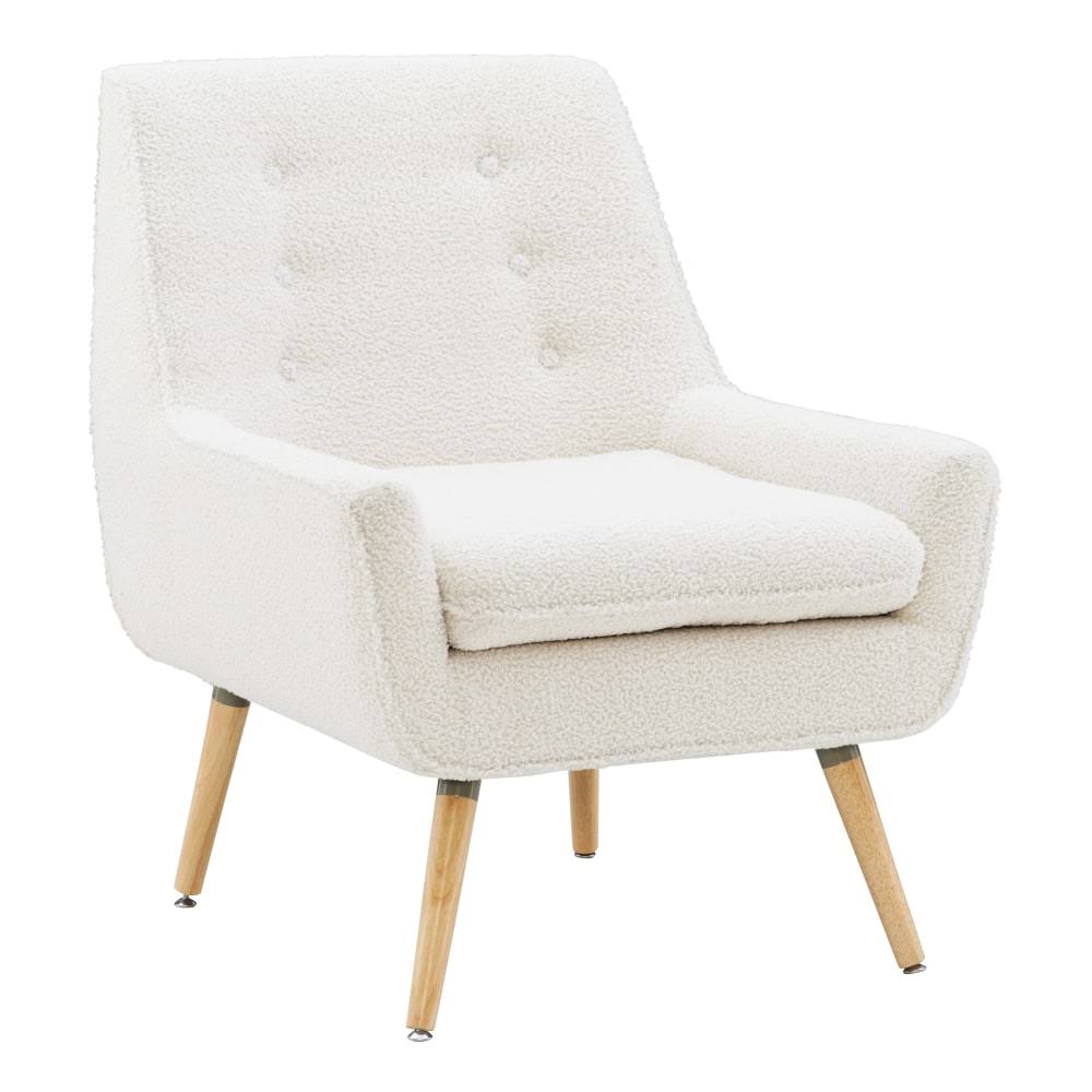 Linon Guthrie Accent Chair, Natural/White - HJ-1-s