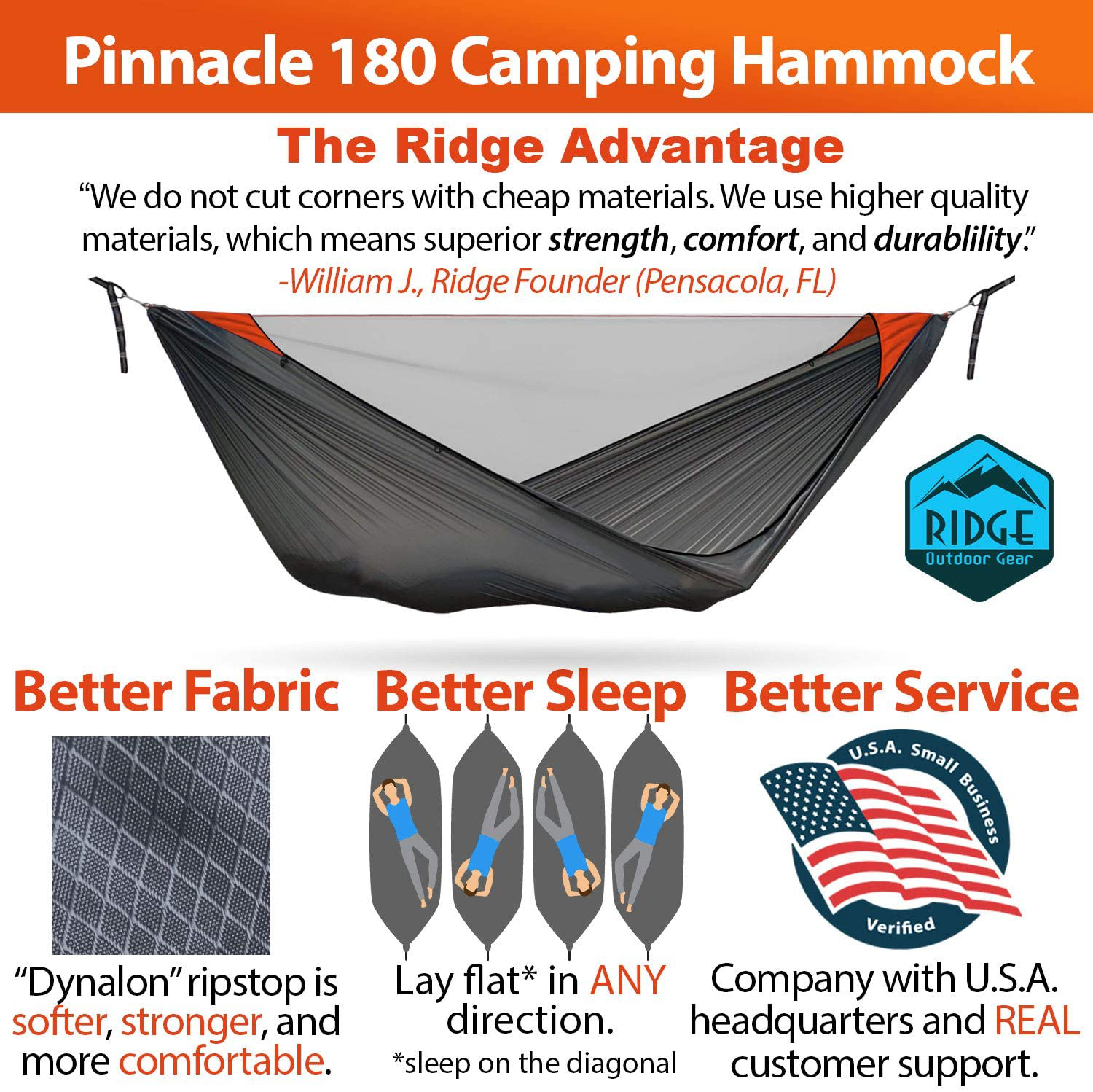 Ridge Outdoor Gear 11ft Camping Hammock 