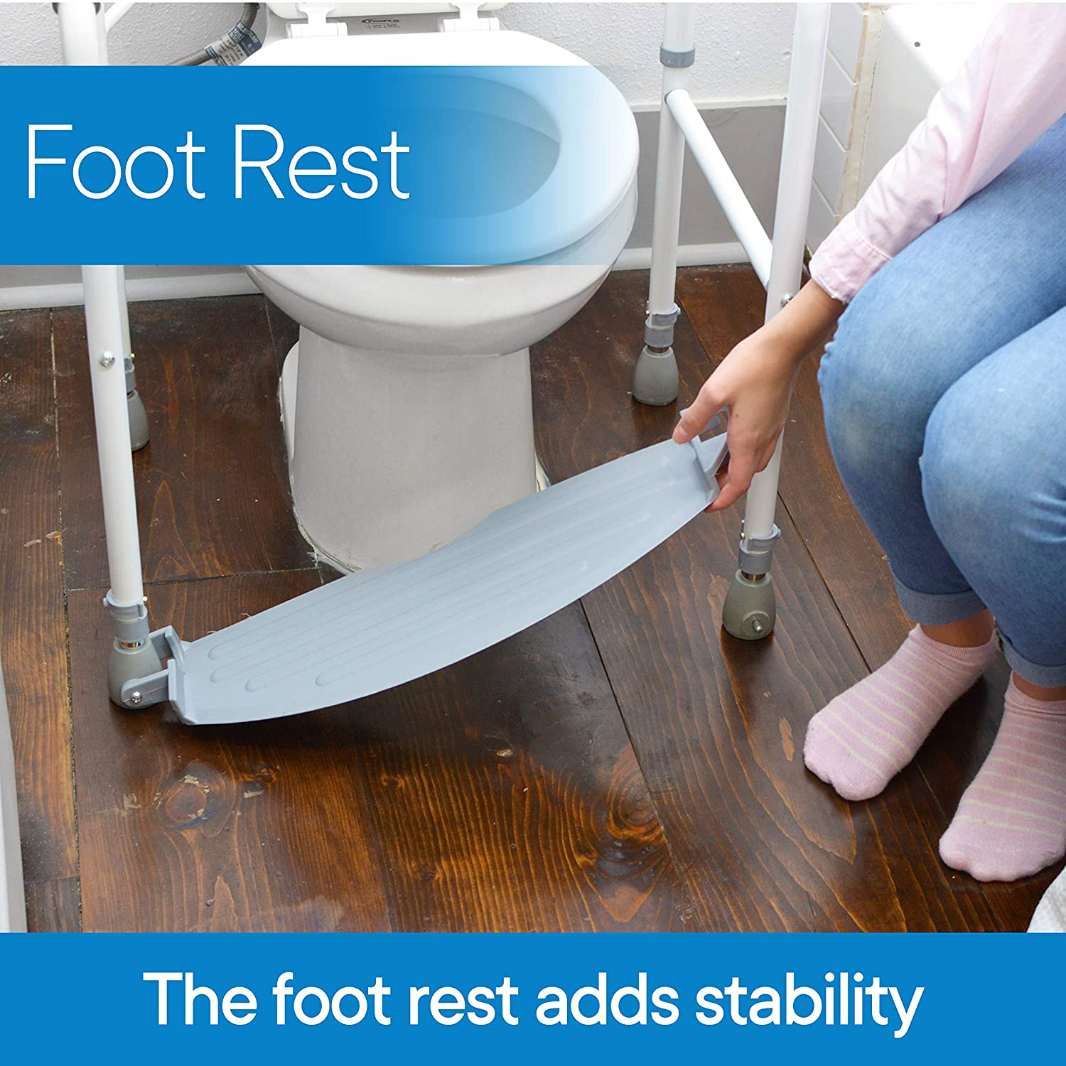 RMS Toilet Safety Frame & Rail Folding & Portable Bathroom Toilet