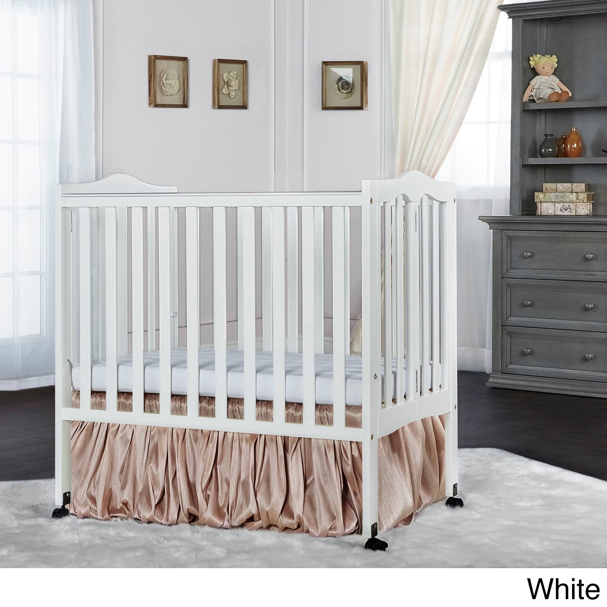 🔥Dream On Me 2 In 1 Lightweight Folding Portable Crib, Natural harmilab