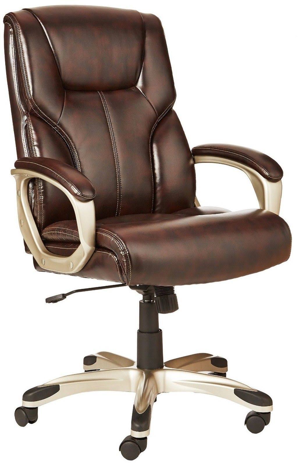 🔥AmazonBasics HighBack Executive Chair Brown harmilab