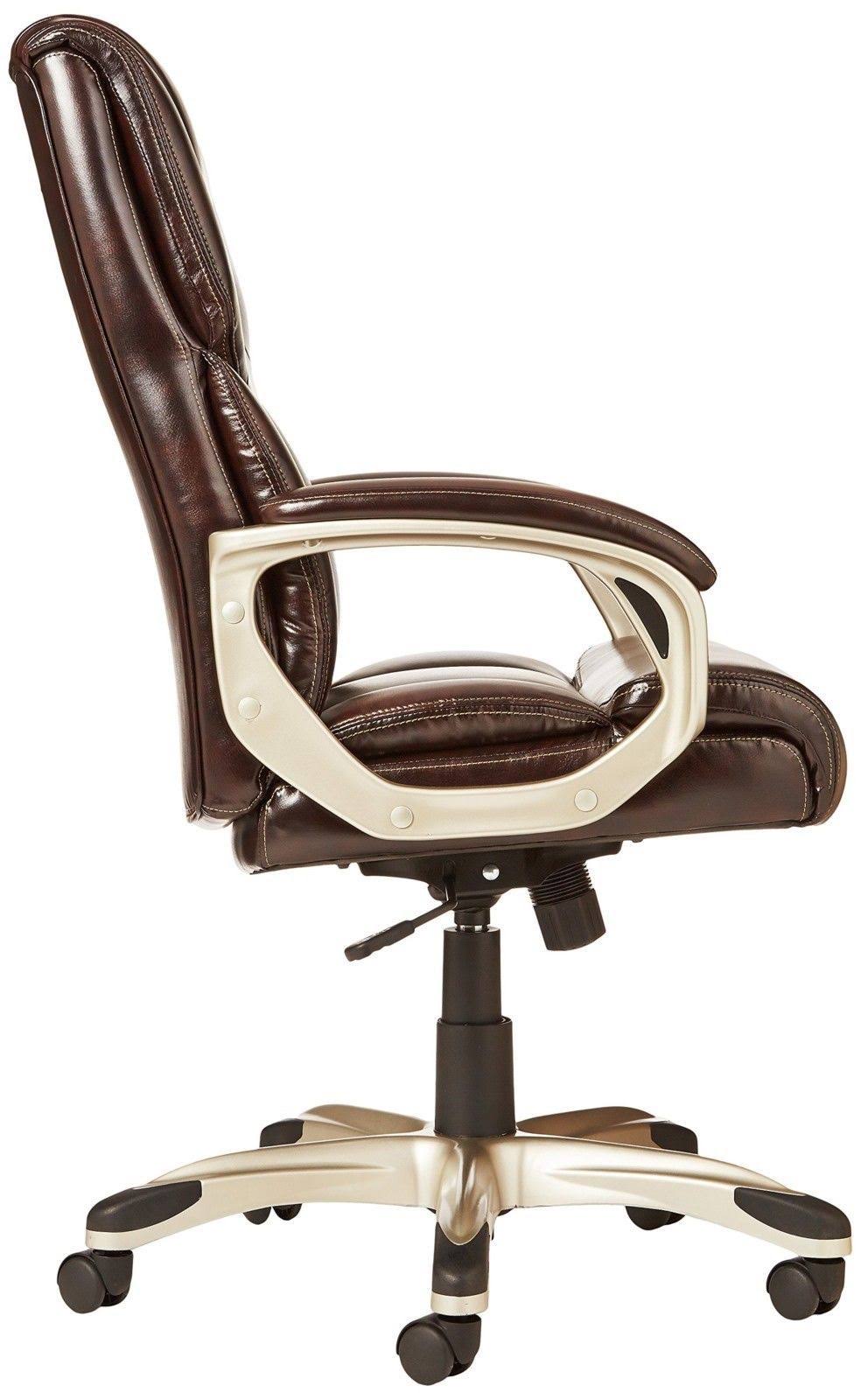 🔥AmazonBasics HighBack Executive Chair Brown harmilab