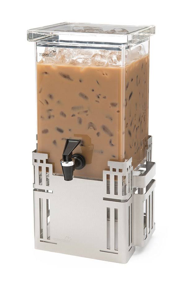🔥Rosseto LD117 1 Gal Stainless Steel Base Rectangle Beverage Dispenser ...