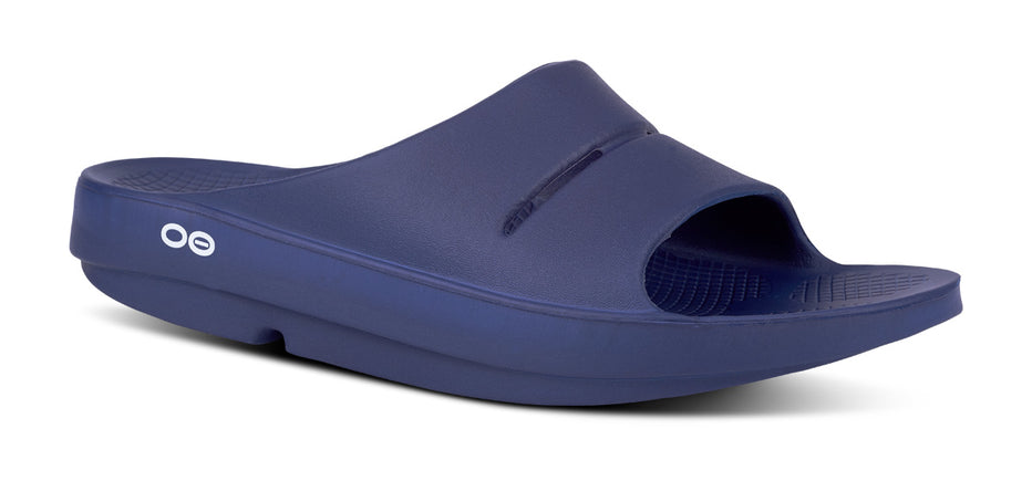 Women's OOahh Slide Sandal - Navy - oofos