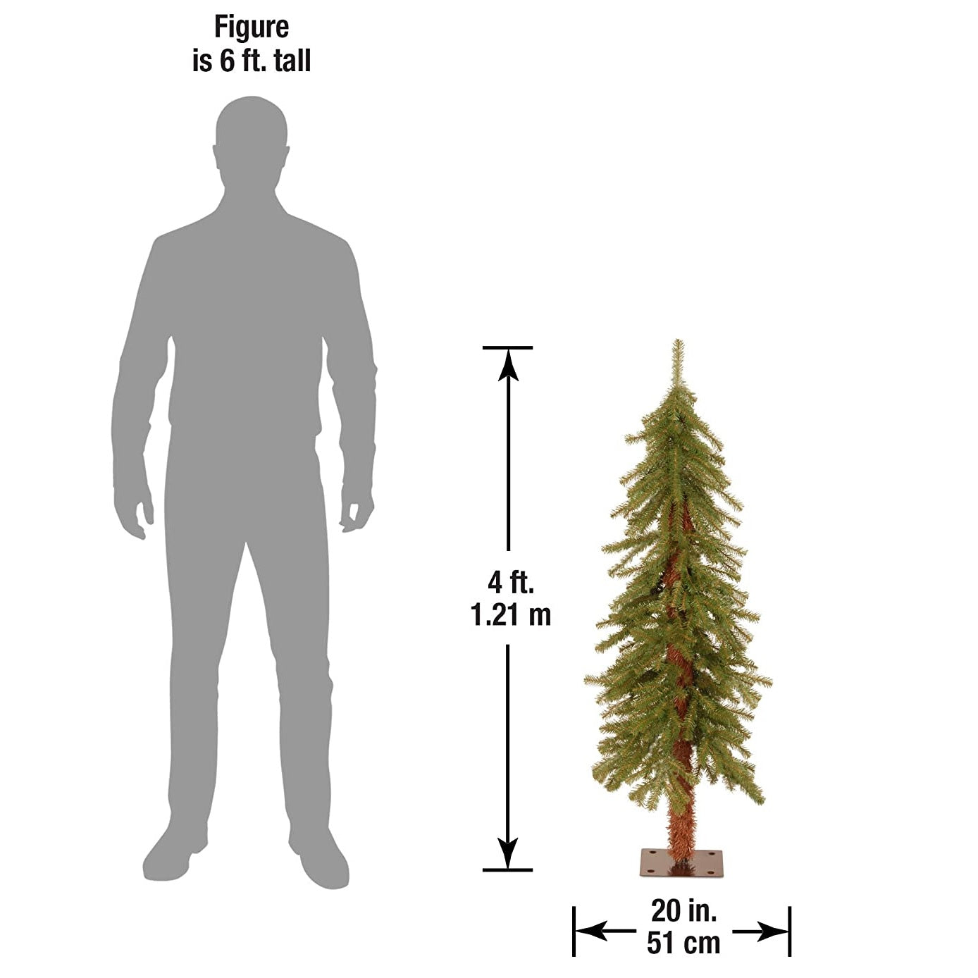 4' Hickory Cedar Artificial Tree