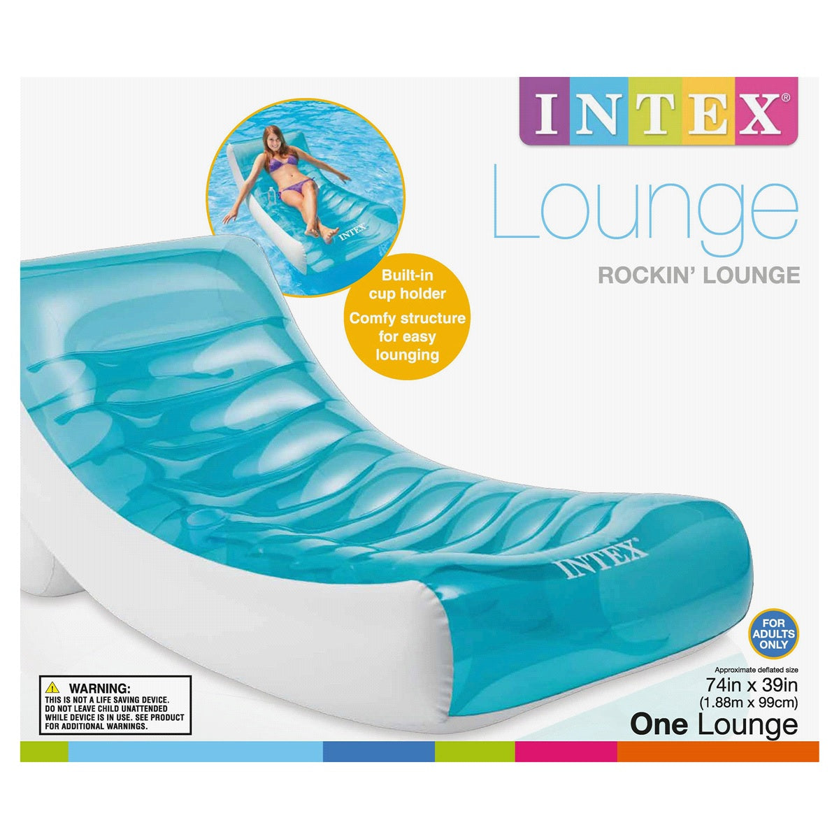 intex rockin inflatable lounge
